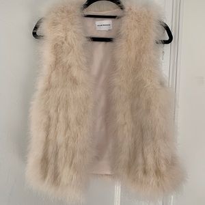 Club Monaco Feather Vest - pale pink XS